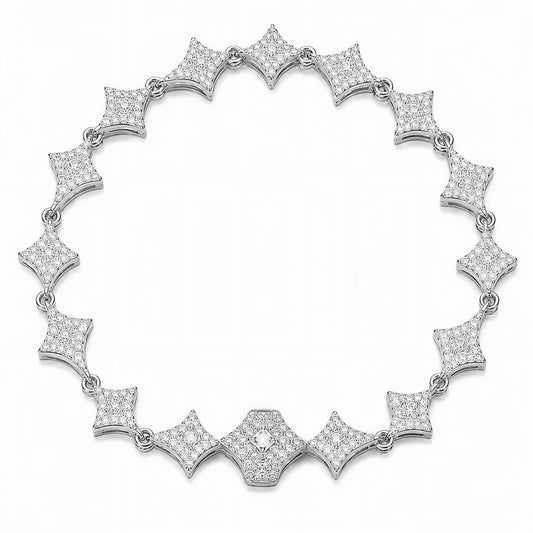 GELATI STARLINK DIAMOND BRACELET |FL–IF MOISSANITE |925 SILVER | 18K Vermeil