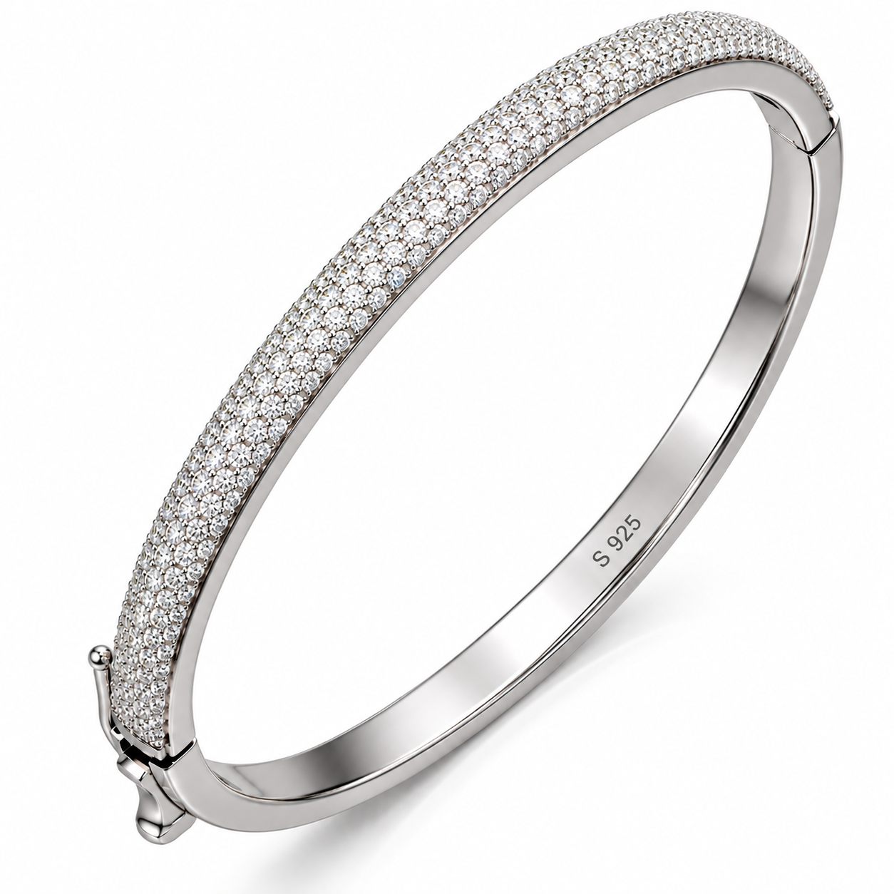 GELATI BESPOKE IL BRACCIALE | FL-IF FLAWLESS D-COLOR LAB MOISSANITE | 925 SOLID STERLING SILVER | 18K WHITE GOLD