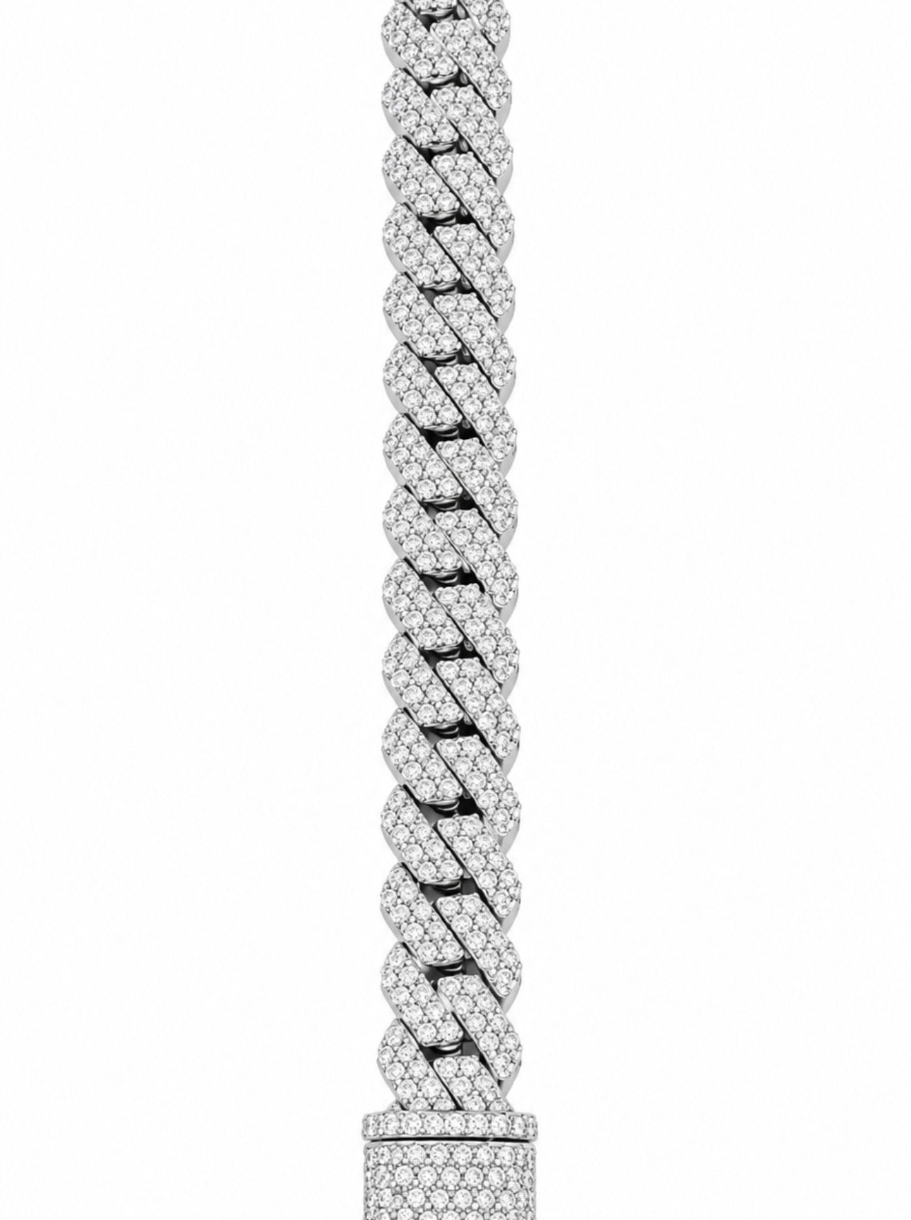 SPECIAL EDITION MIAMI PRONG CUBAN BRACELET – FL–IF MOISSANITE, 925 SILVER & 18K VERMEIL