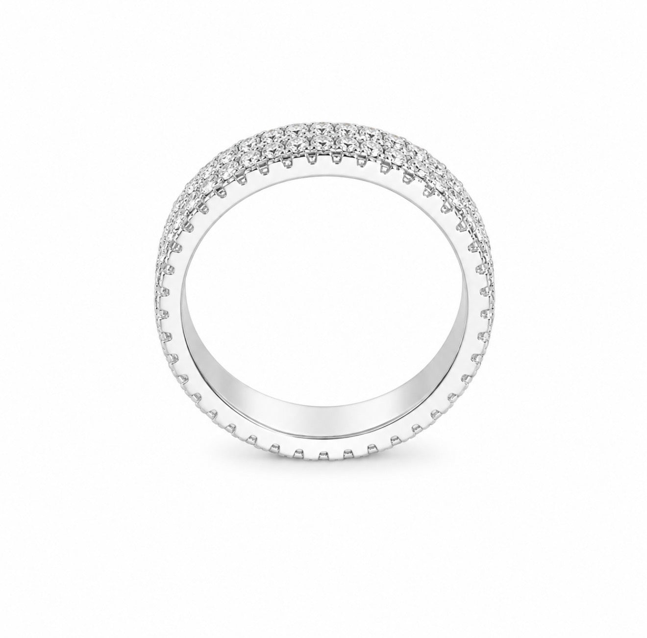GELATI’S DIAMOND ETERNITY “SOULBOUND” RING IN 925 STERLING SILVER & 18K VERMEIL GOLD
