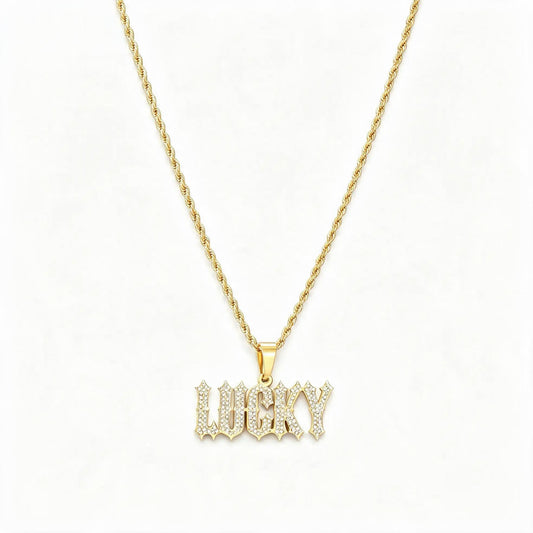 Gelati Custom Lucido Diamond Pendant in Solid Titanium & 18k Vermeil Gold + Free  Rope Chain