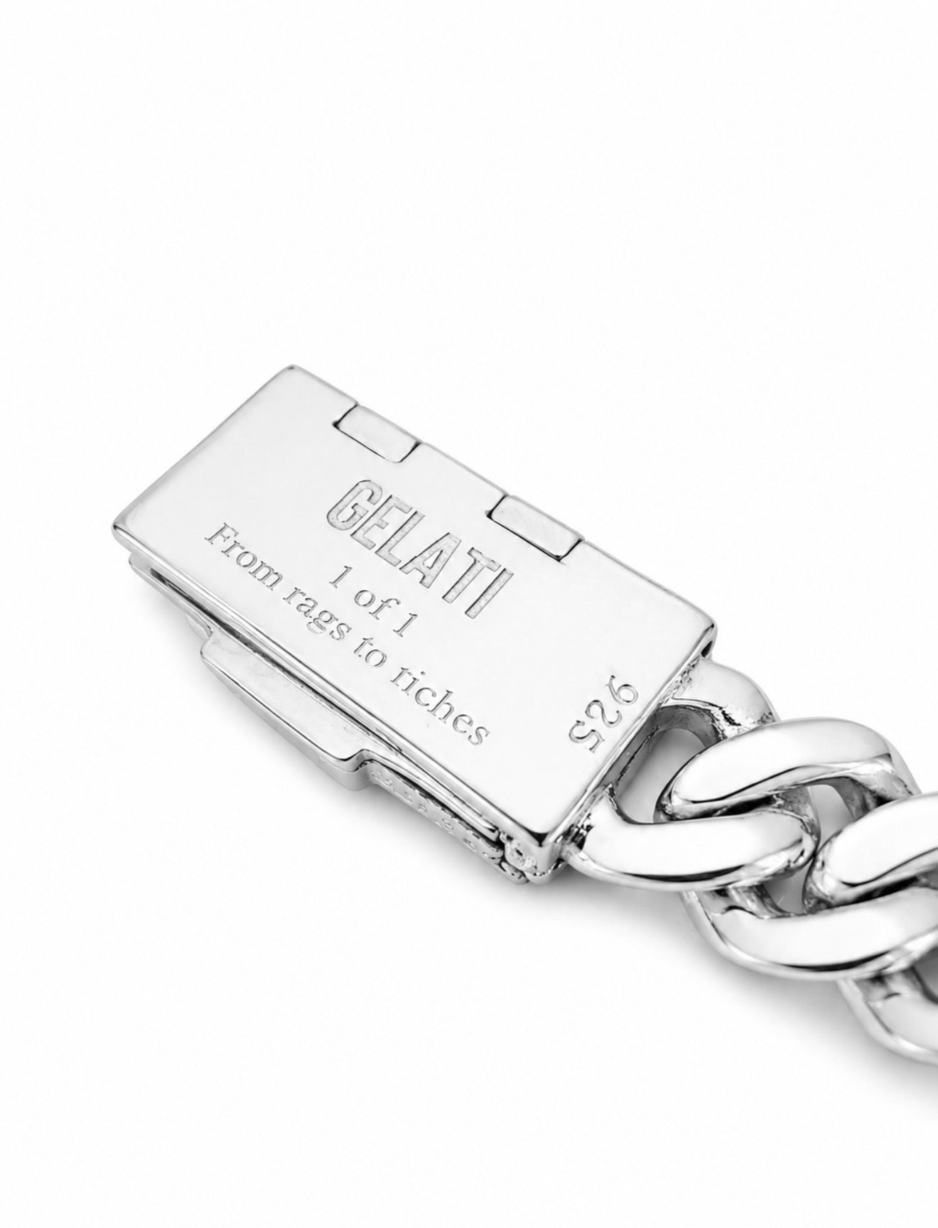 SPECIAL EDITION MIAMI PRONG CUBAN BRACELET – FL–IF MOISSANITE, 925 SILVER & 18K VERMEIL