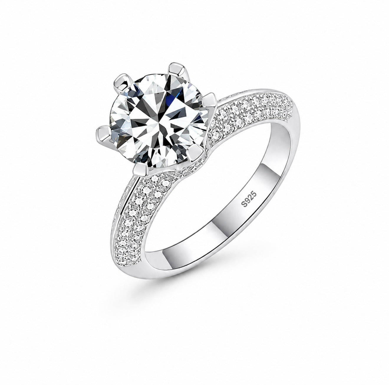GELATI’S PROMISE DIAMOND RING IN SOLID 925 SILVER & 18 VERMEIL GOLD INSERTS