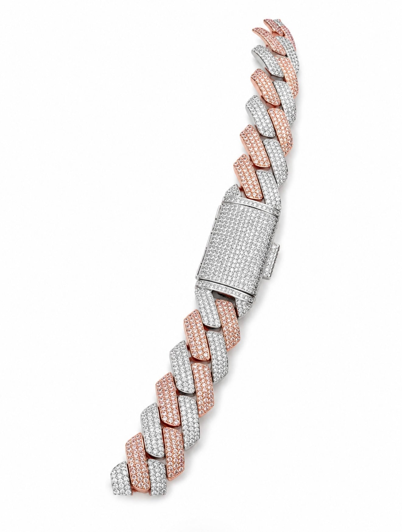 COLOSSUS TWO TONE CUBAN NECKLACE – HCD Diamonds, STEEL & 18K VERMEIL