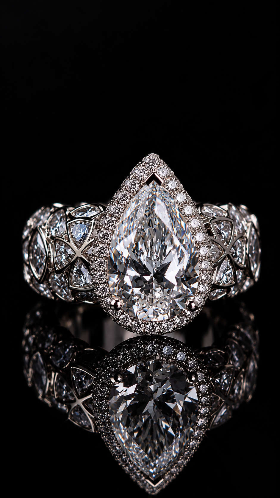 GELATI REDEMPTION RING | FL-IF MOISSANITE | VVS1 LAB-GROWN DIAMOND | 925 STERLING SILVER | 18K VERMEIL GOLD