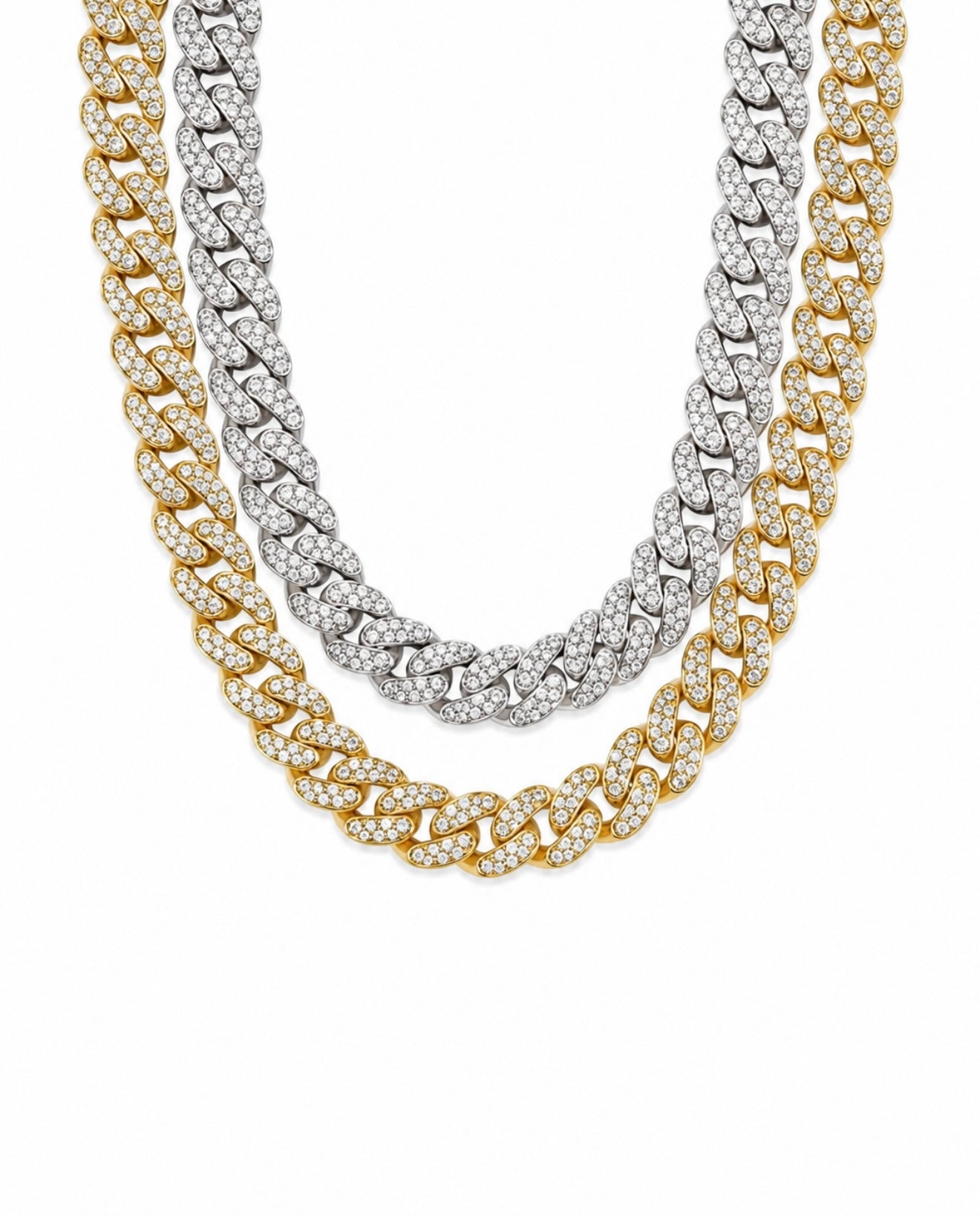 CLASSIC MIAMI CURB BRACELET – HCD Diamonds, TITANIUM & 18K VERMEIL