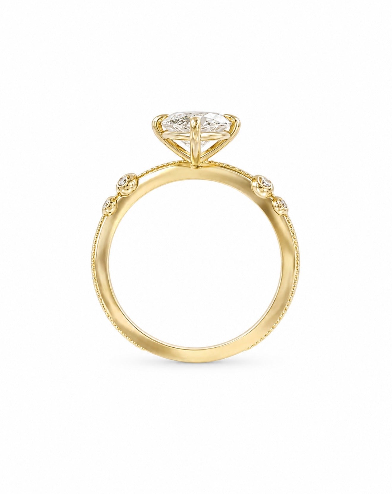 GELATI’S BESPOKE MARQUISE VVS1/HCD DIAMOND RING IN SOLID 925 SILVER & 18 VERMEIL GOLD INSERTS