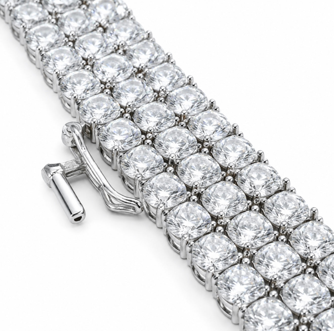 NOCTURNO|HCD Diamond TENNIS NECKLACE – STEEL & 18K VERMEIL