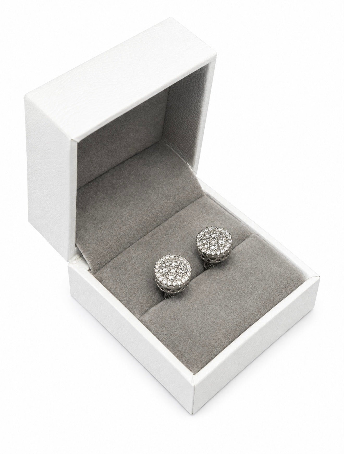 GELATI’S BESPOKE BUSSDOWN 4CTW FL-IF LAB MOISSANITE DIAMOND EARRINGS - IN SOLID 925 STERLING SILVER & 14K VERMEIL GOLD