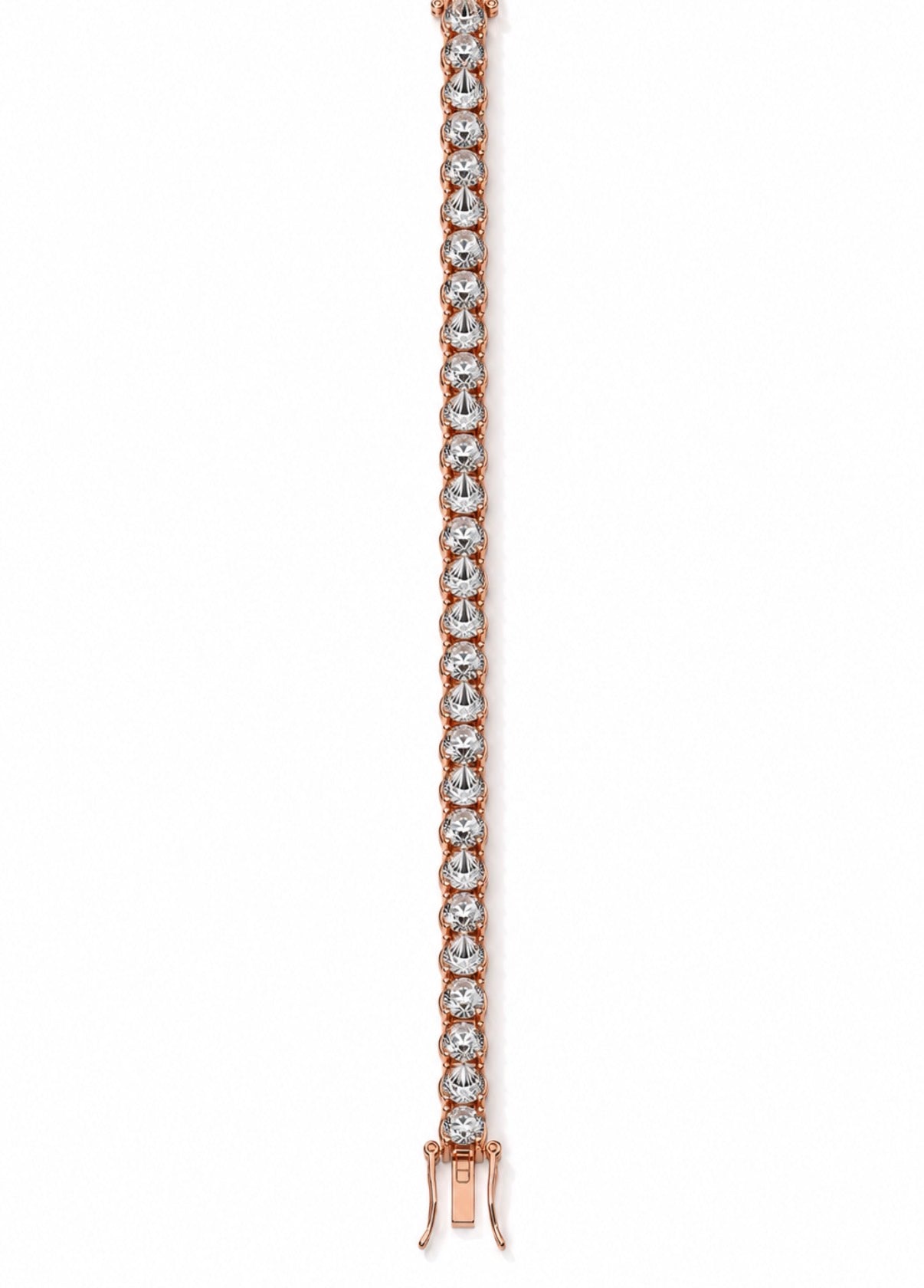 "La Punizione" Spiked Diamonds™ FL–IF D/F Lab Moissanite Tennis Bracelet – 18K Vermeil Gold & 925 Sterling Silver