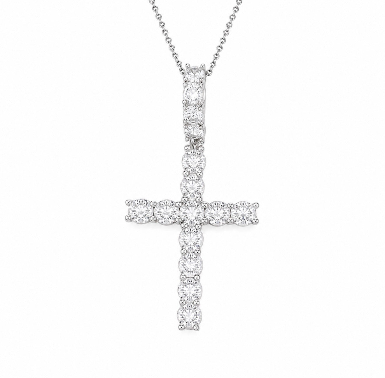 GELATI’S BESPOKE “METEORIC” DIAMOND CROSS + 18K VERMEIL GOLD INSERTS