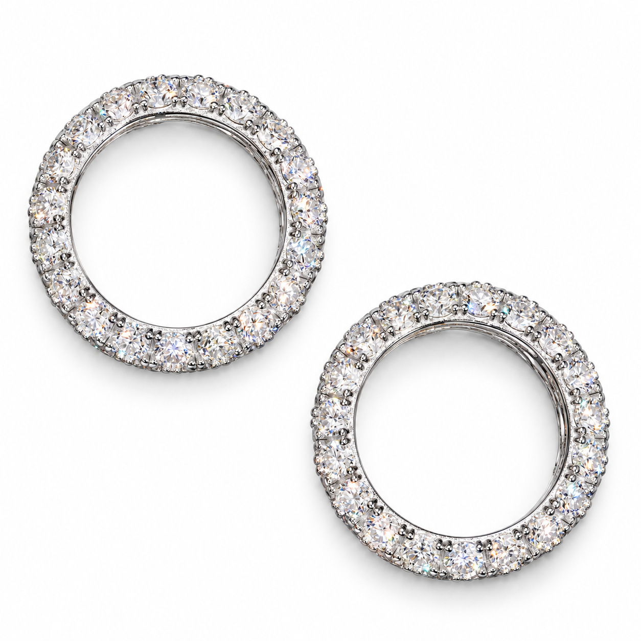 GELATI GALAXY SET BESPOKE DIAMOND ETERNITY BAND | 8MM | FL-IF D-Color Lab Moissanite | 925 Sterling Silver | 18K Vermeil Gold