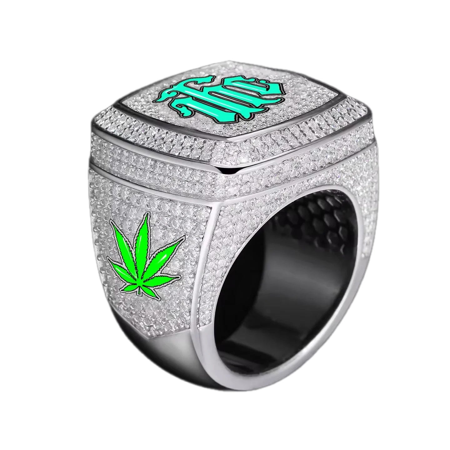 Gelati Custom "Colossus" Championship VVS1 Moissanite | 18K Vermeil | Diamond Ring