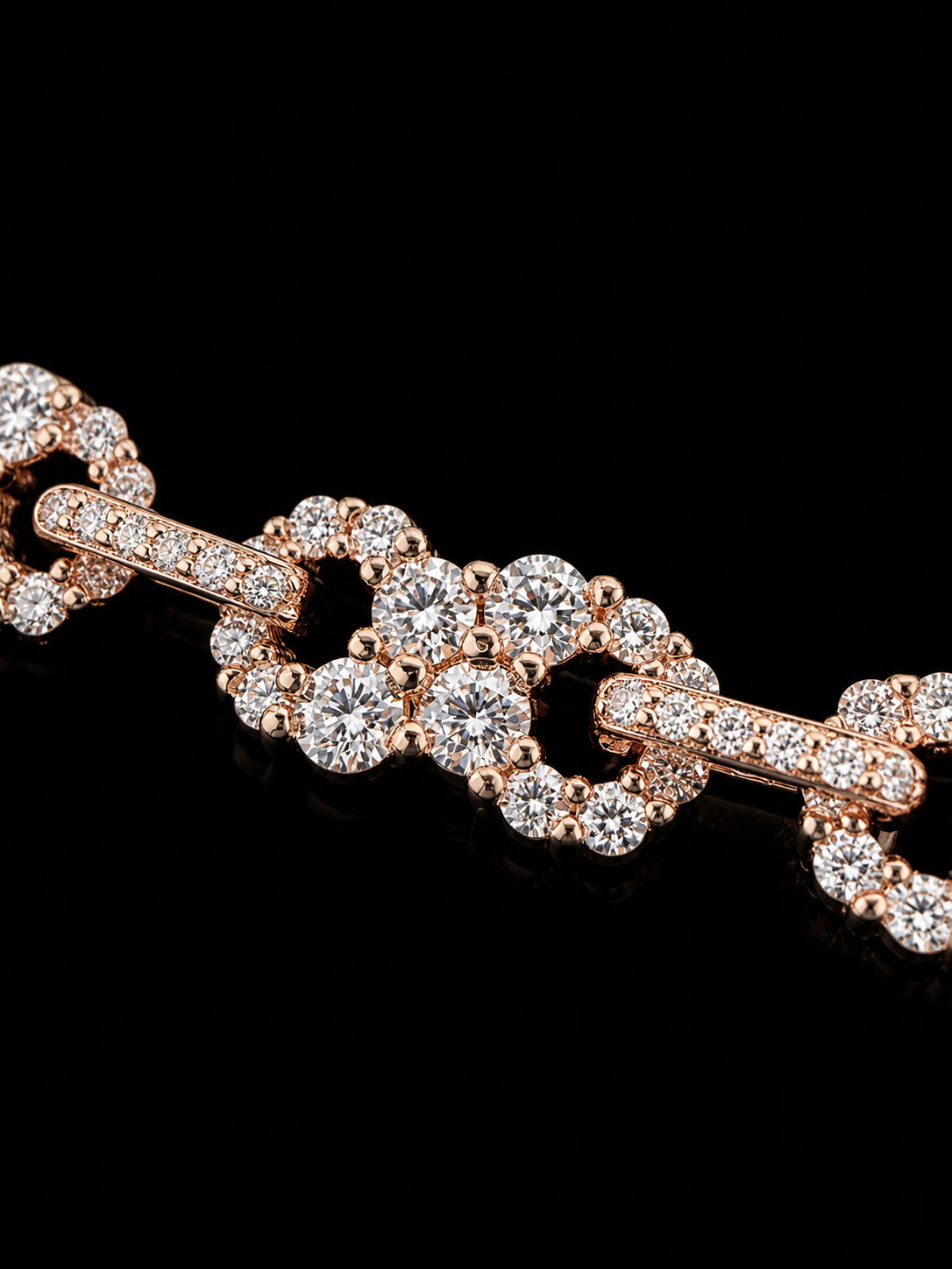 Limitless Infinity Link Bracelet – FL-IF Moissanite, 925 Silver & 18K Vermeil