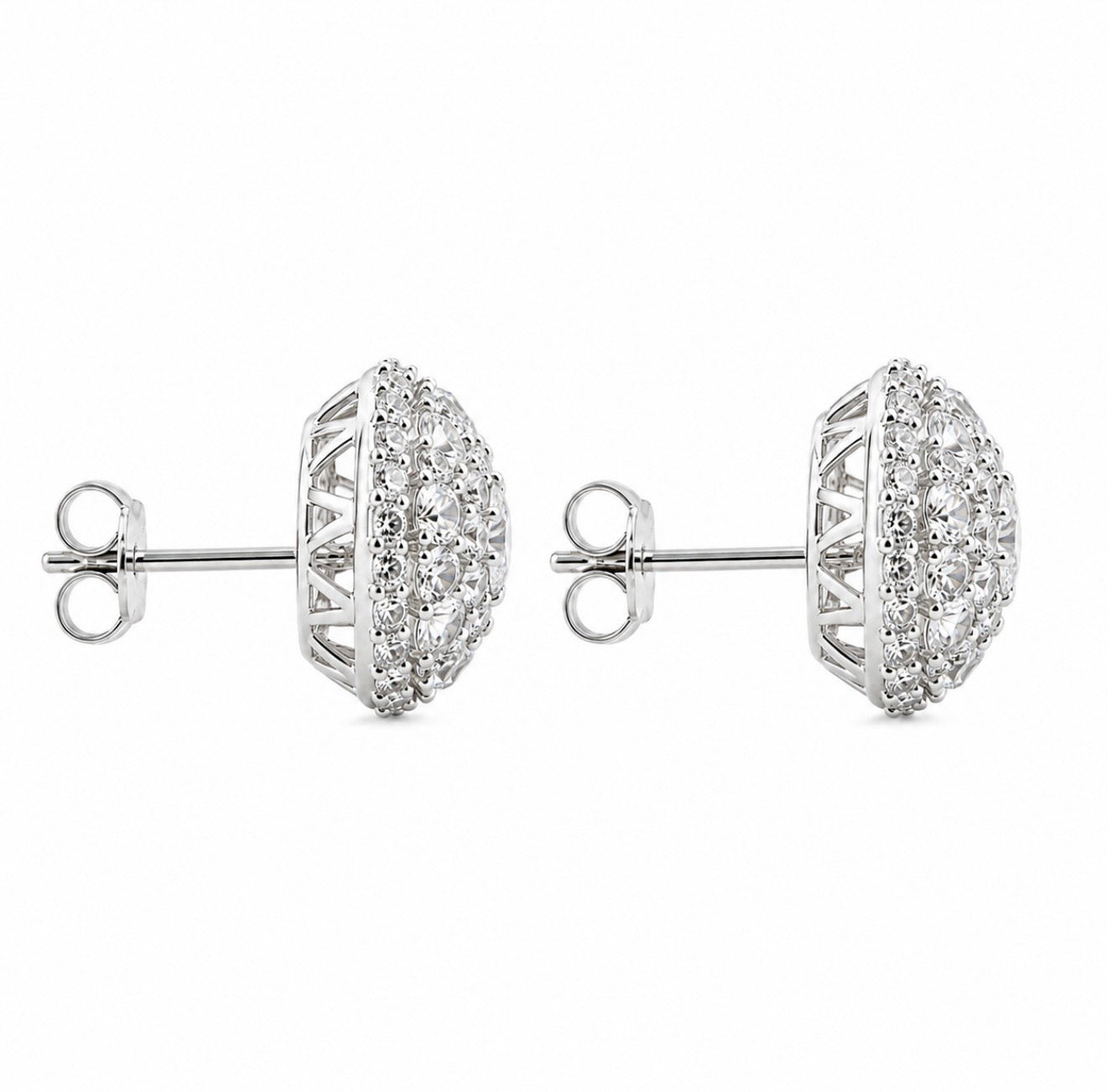 GELATI LIMITED | SPIKED DIAMONDS METEORIC EARRINGS - FL-IF LAB MOISSANITE DIAMONDS - 925
