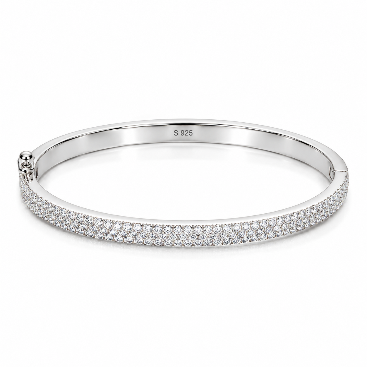 GELATI BESPOKE IL BRACCIALE | FL-IF FLAWLESS D-COLOR LAB MOISSANITE | 925 SOLID STERLING SILVER | 18K WHITE GOLD
