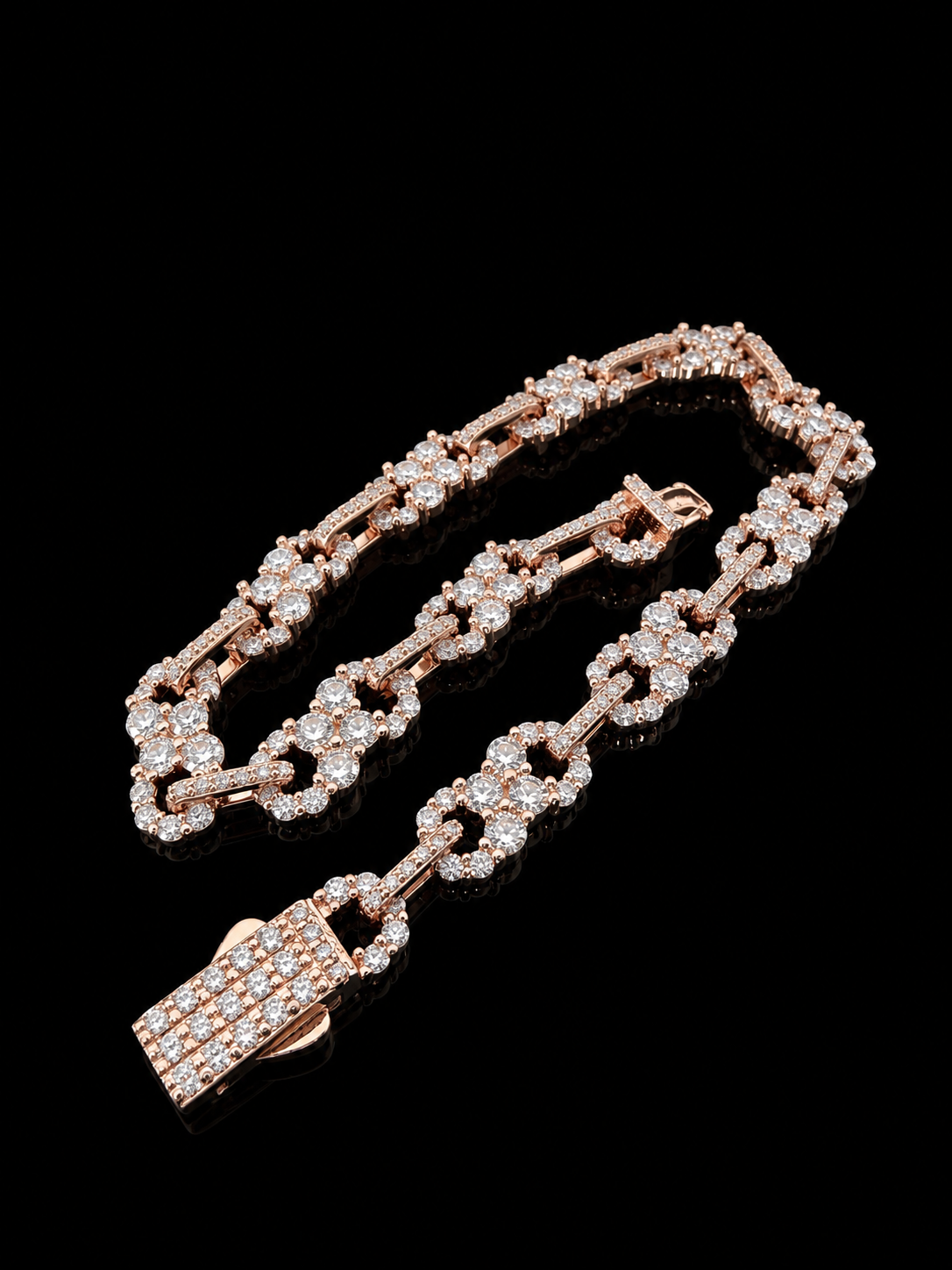 Limitless Infinity Link Bracelet – FL-IF Moissanite, 925 Silver & 18K Vermeil