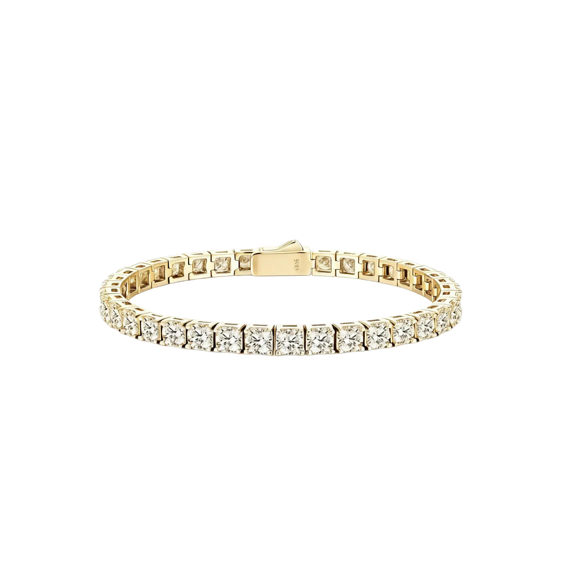 Gelati Sottozero Diamond Tennis Bracelet | DVVS1 Lab Moissanite| 925 Sterling Silver |18K Vermeil Gold