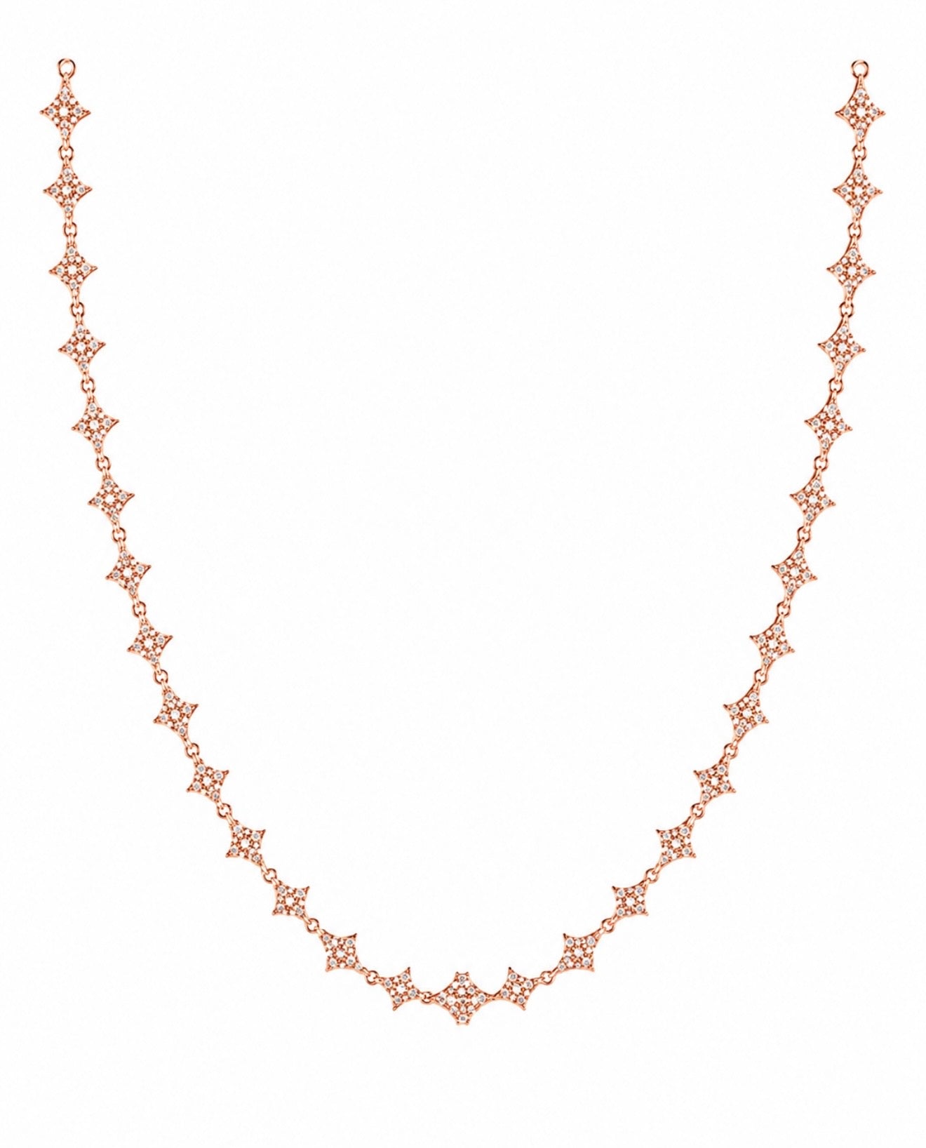 GELATI’S STARCHAIN LINK 8MM BESPOKE 925 STERLING SILVER & 18K VERMEIL GOLD NECKLACE HCD / IF–FL LAB MOISSANITE DIAMONDS