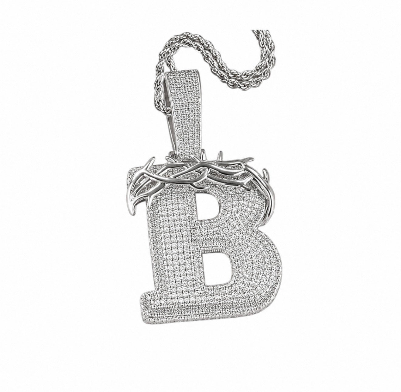 GELATI’S EXCLUSIVE CUSTOM BARBED WIRE CROWN PENDANT – TITANIUM & 18K GOLD