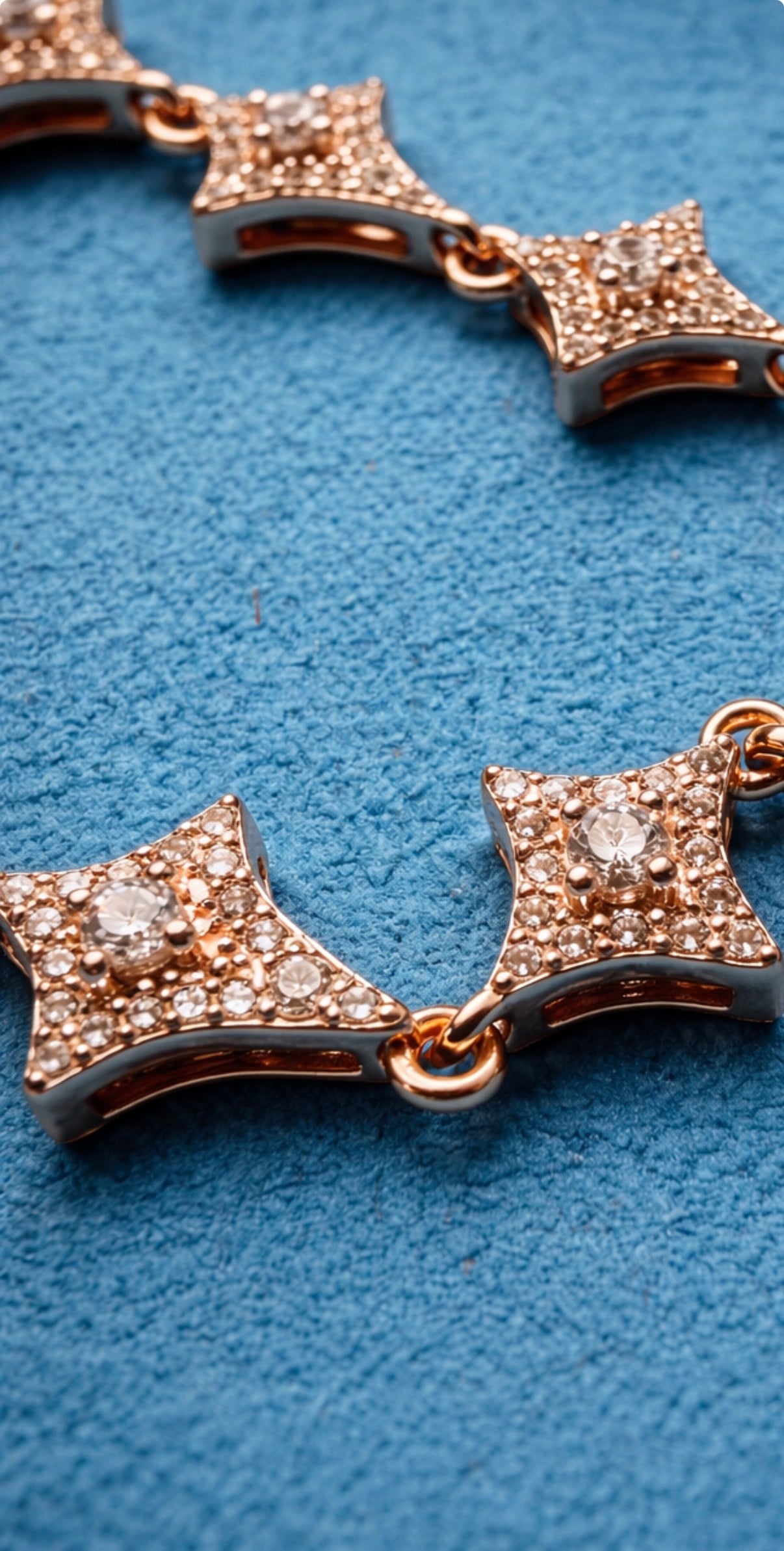 Gelati's Starlink FL-IF/Flawless Lab Moissanite Diamond 14k Vermeil Rose Gold & 925 Sterling Silver Bracelet