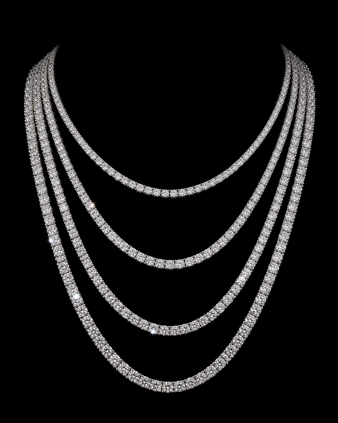 Anturi Tennis Necklace – 15CTW VVS1/CB Diamonds, 999 Italian Silver & 18K Vermeil