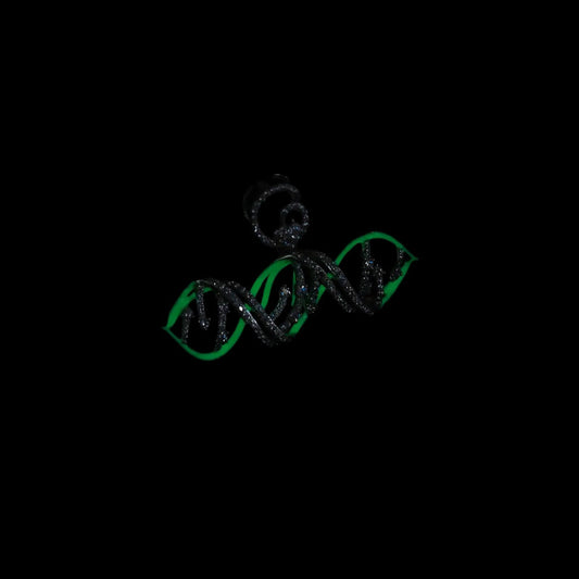 Gelati's Glow In The Dark D.N.A Diamond Pendant in 925 Sterling Silver & VVS1 Moissanite Diamonds