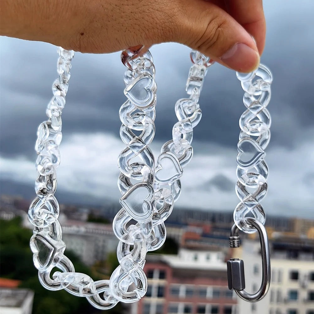 Gelati Acrylic Infinity Love Necklace & Chain