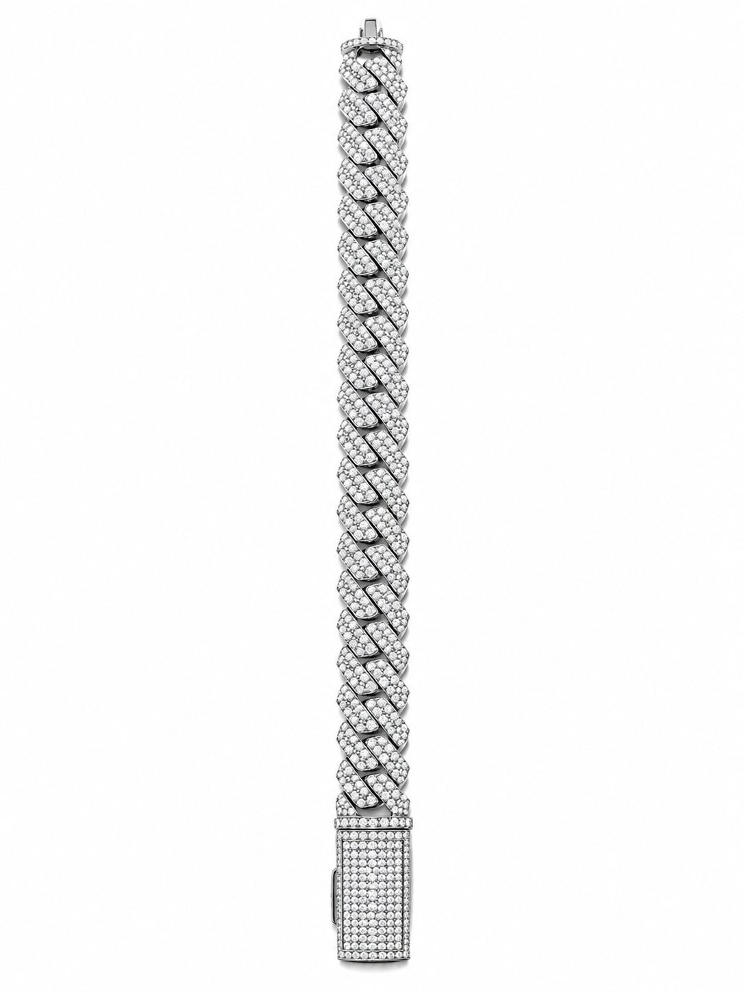 Gelati "Glaciale" 14MM Miami Cuban Link Bracelet — 925 Sterling Silver · 18K Vermeil Gold Inlay · FL-IF Flawless Lab Moissanite