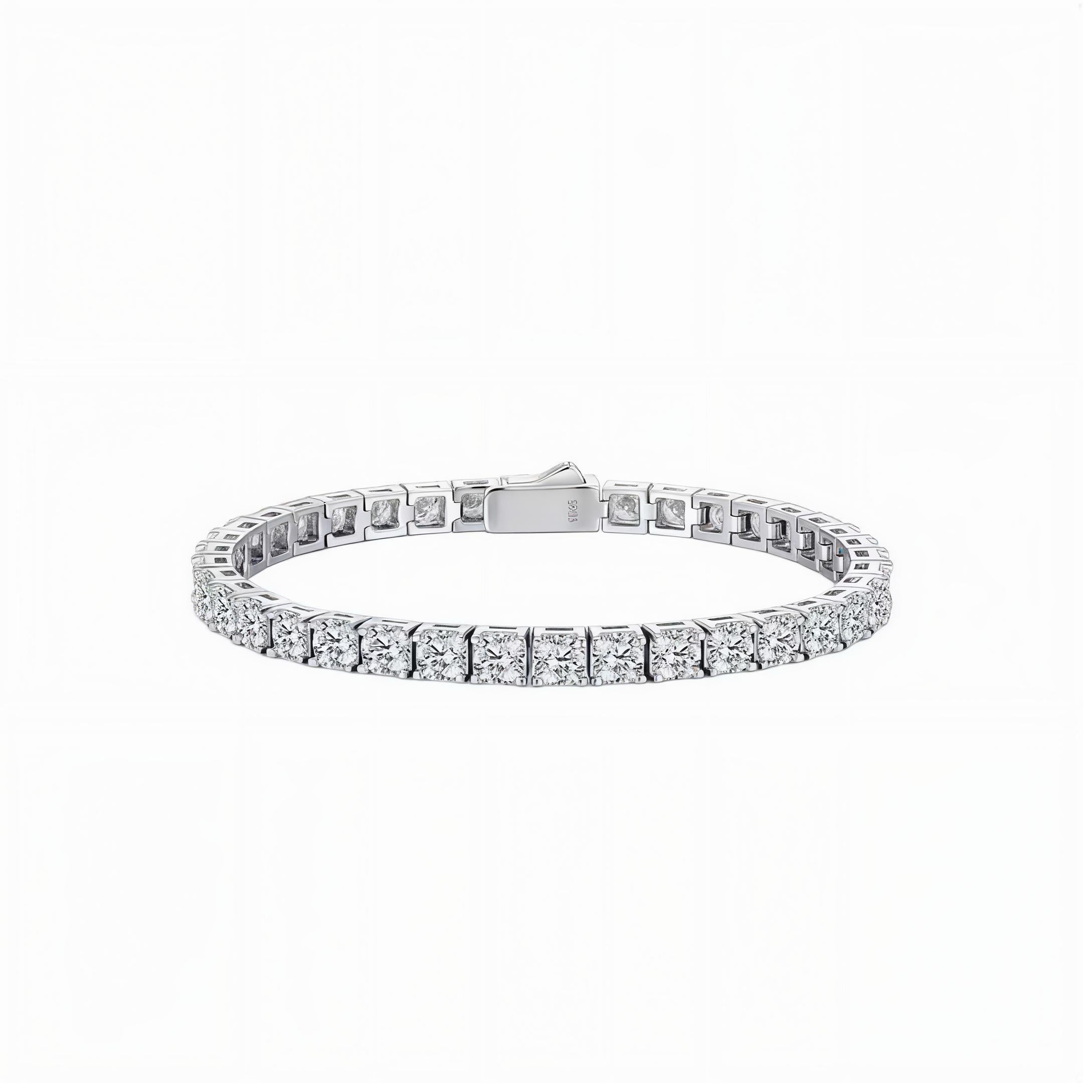 Gelati Sottozero Diamond Tennis Bracelet | DVVS1 Lab Moissanite| 925 Sterling Silver |18K Vermeil Gold