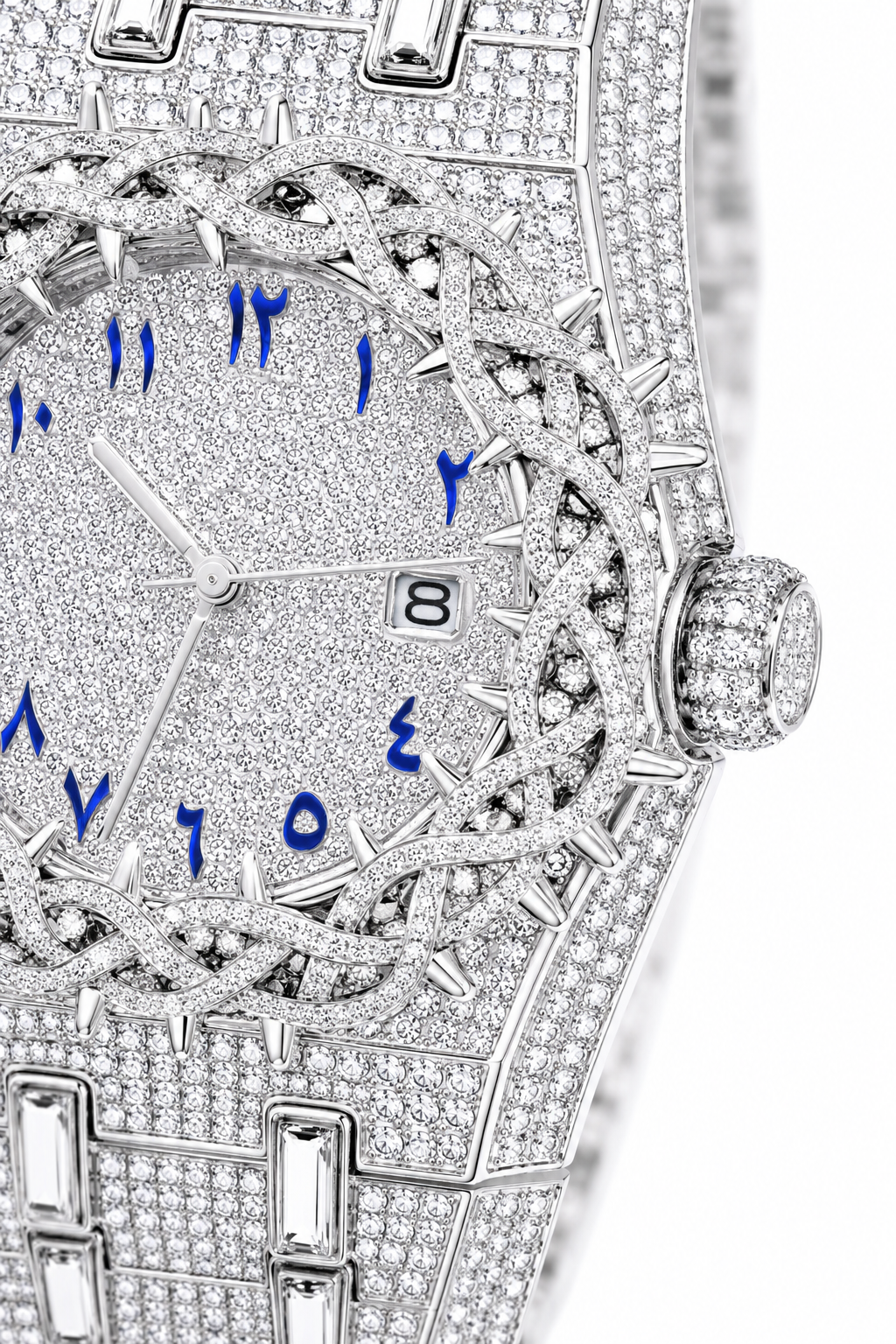 GELATI SACRIFICE™ DIAMOND THORNS TIMEPIECE — SOLID STAINLESS STEEL & 18K VERMEIL GOLD