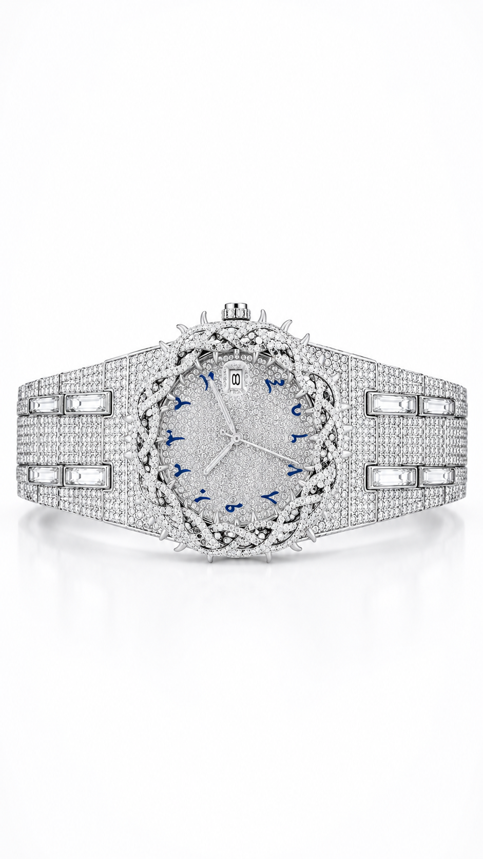 GELATI SACRIFICE™ DIAMOND THORNS TIMEPIECE — SOLID STAINLESS STEEL & 18K VERMEIL GOLD