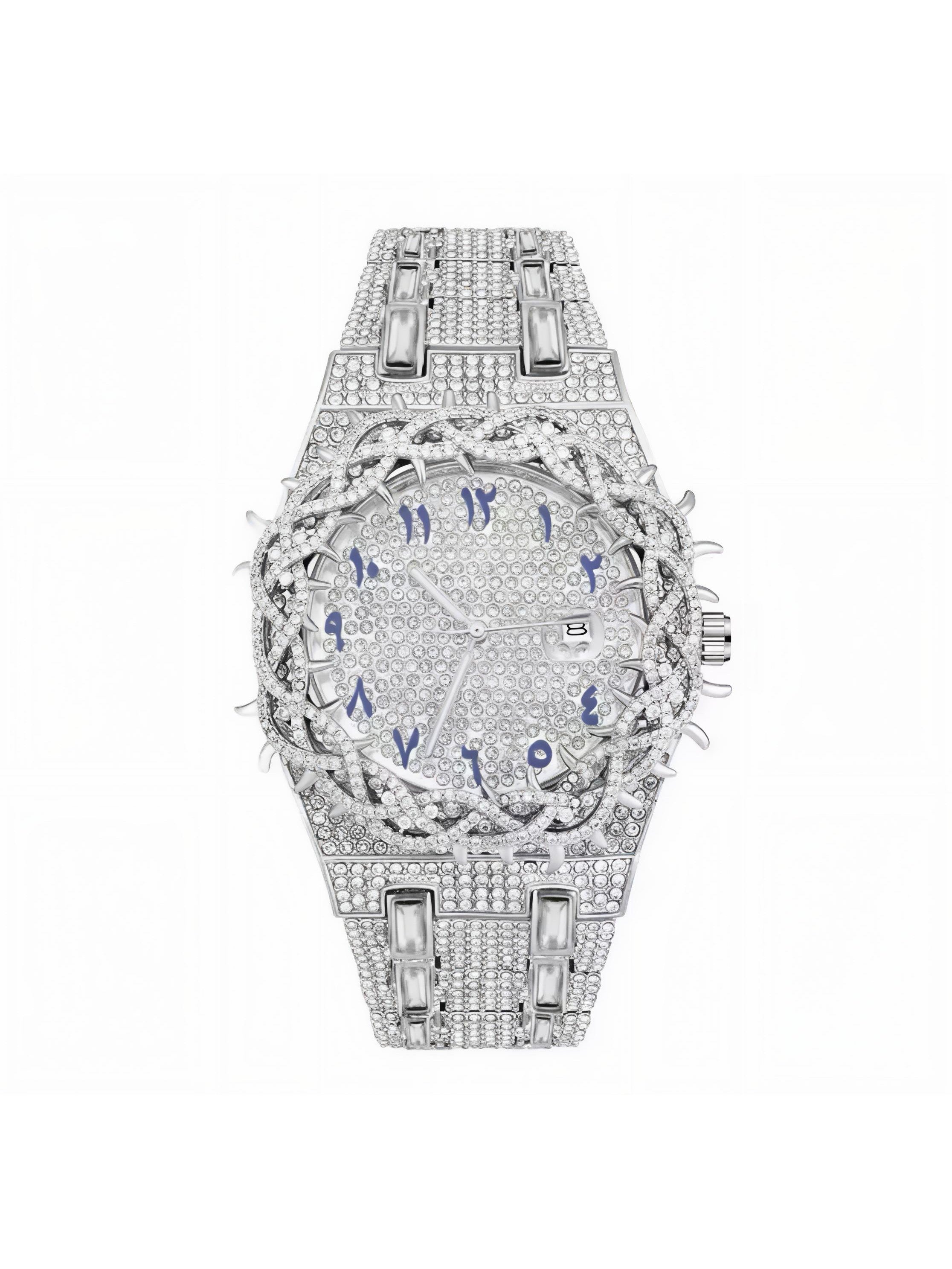 GELATI SACRIFICE™ DIAMOND THORNS TIMEPIECE — SOLID STAINLESS STEEL & 18K VERMEIL GOLD