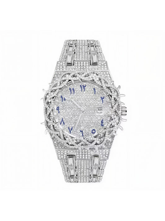 GELATI SACRIFICE™ DIAMOND THORNS TIMEPIECE — SOLID STAINLESS STEEL & 18K VERMEIL GOLD