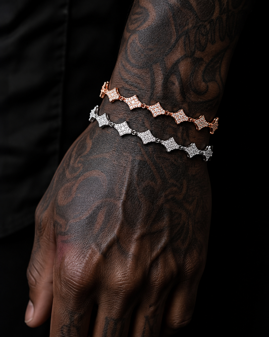 GELATI STARLINK DIAMOND BRACELET |FL–IF MOISSANITE |925 SILVER | 18K Vermeil