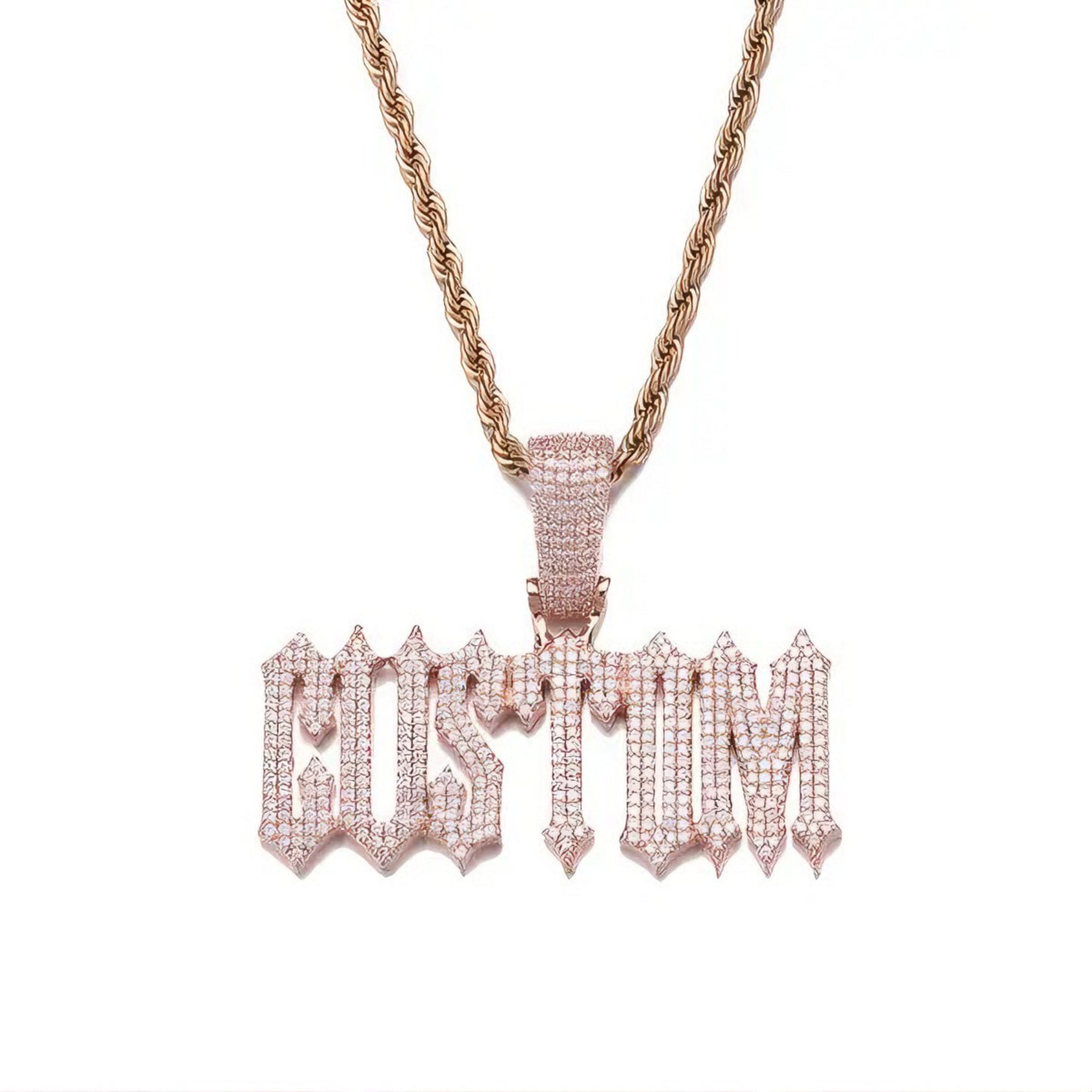 Gelati's Diamond Custom Ice Spike Custom Letter Pendant