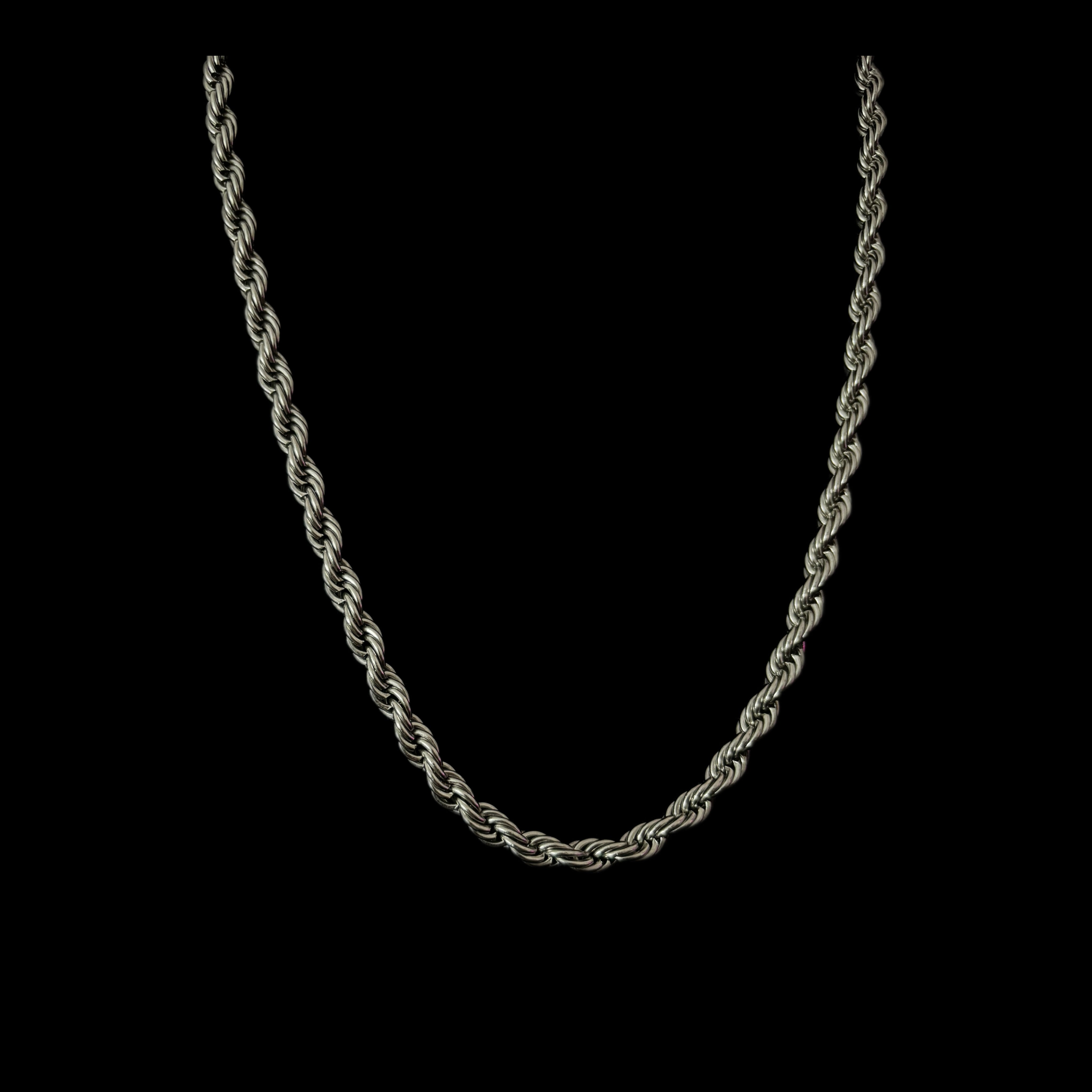 Gelati's Diamond Clasp Titanium Rope Chain with 18k Vermeil Inserts