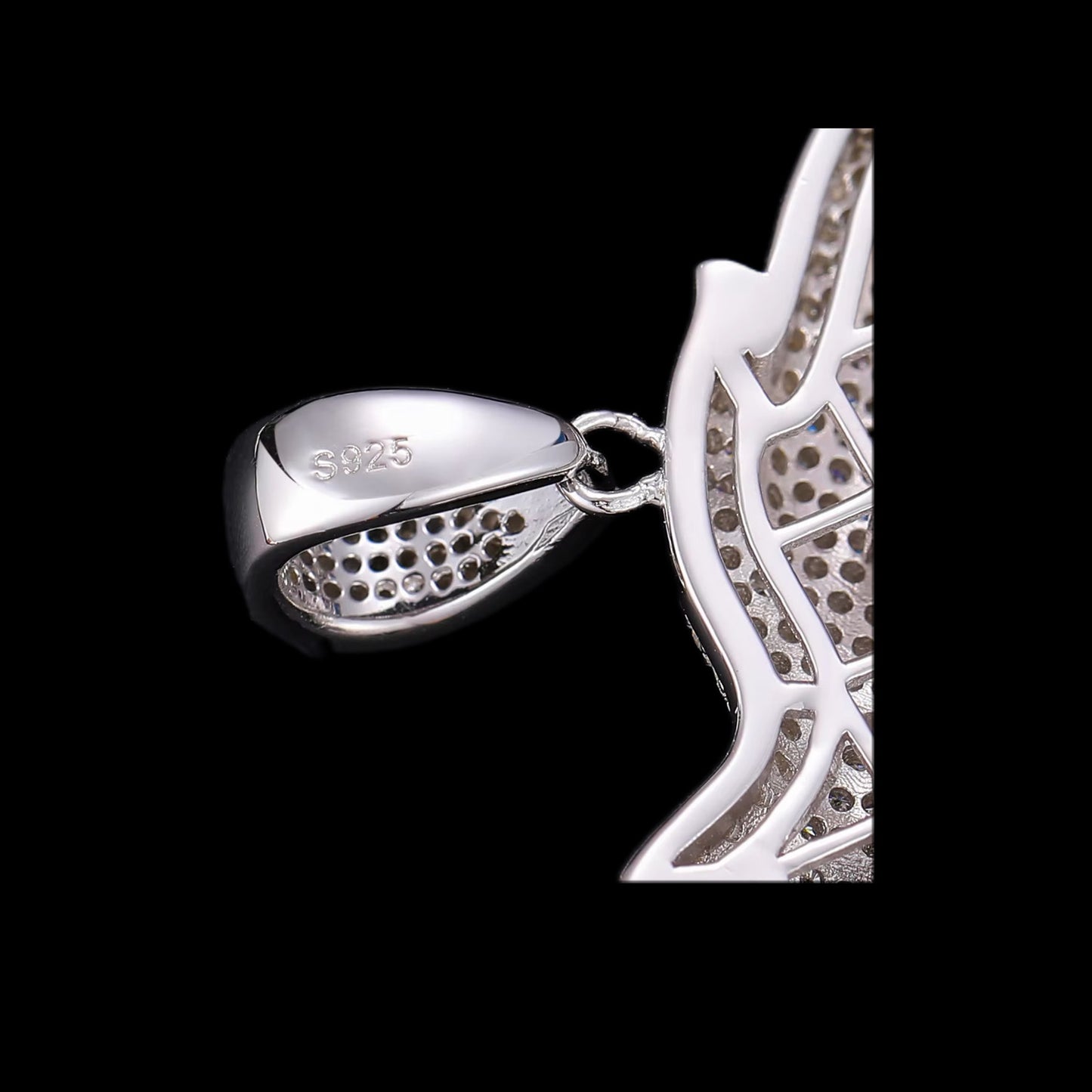 Gelati's Praying Hands Diamond Pendant with 18k Vermeil Gold Accents & Free 925 Silver Chain